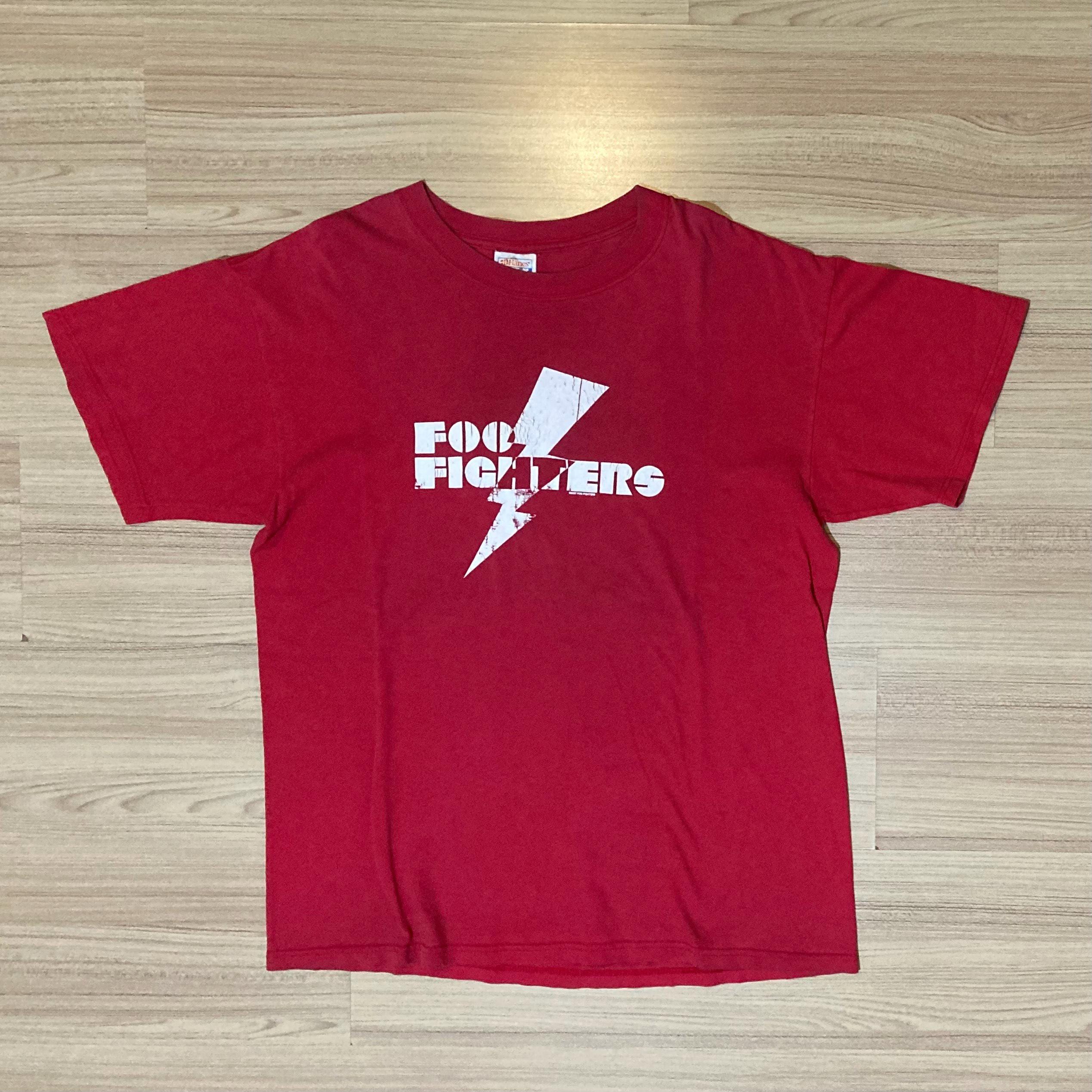 T-shirt Ufficiale Foo Fighters Old Band - Maglietta Nera Cotone, Grafica Band