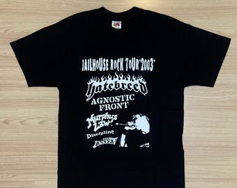 vintage Hatebreed Jailhouse Rock Tour T-shirt / Hard Core Punk : Size L