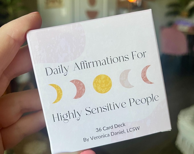 Affirmation Card Deck: Daily Mental Health for Highly Sensitive People