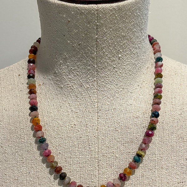 Hand-Knotted Tourmaline Necklace