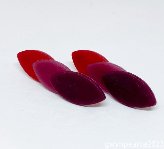 Plum Ombré Polymer Clay Earrings