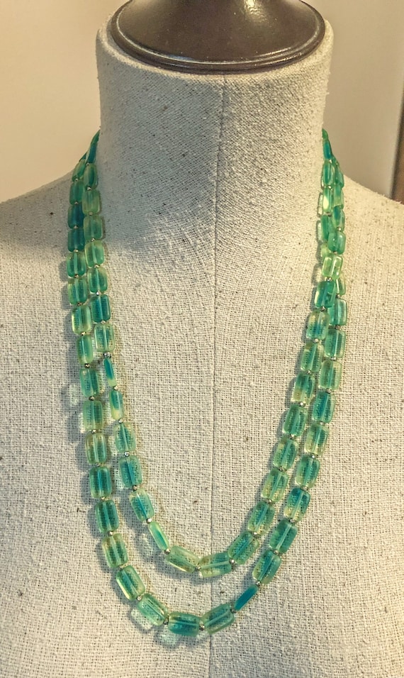 Long Lagoon Glass Necklace