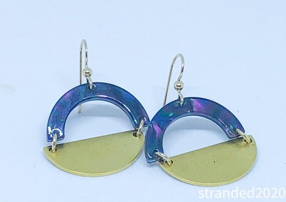 Acetate Arch Earrings