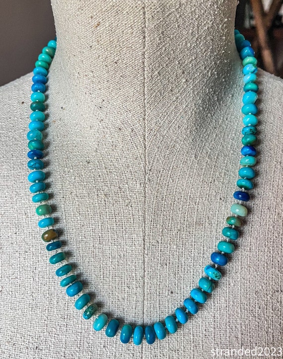 Hand Knotted Turquoise Opal Necklace