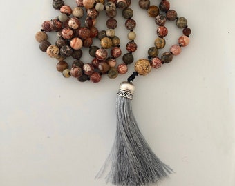 Mala Red Creek Mixed Jasper Necklace