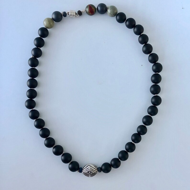Throat Chakra Onyx Choker