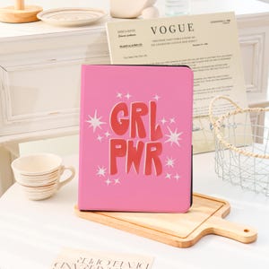 Girl Power Text iPad Hülle, iPad Air 13&#39;&#39;, iPad 11, A16, 2025, iPad Pro 12,9&#39;&#39;, 2021, iPad Pro Case, iPad mini 6, iPad 9/8,10.2,, iPad Air Cover 2025