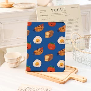 Kunst Frühstück iPad Tasche, iPad Air 13&#39;&#39;, iPad 11, A16, 2025, iPad Pro 12,9&#39;&#39;, 2021, iPad Pro Case, iPad mini 6, iPad 9/8,10.2,, iPad Air