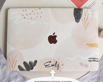 Abstract pastel Nieuwe Pro Mac-beschermhoes Gepersonaliseerde naam voor Macbook Air 11/13 Pro13/14/15/16 Apple Laptop 2025 2024 2023 Macbook Cover