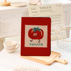 Tomaten Stempel iPad Hülle, iPad Air 13&#39;&#39;iPad 11 A16 2025 iPad Pro 12.9&#39;&#39; 2021iPad Pro Case iPad mini 6, iPad 9/8,10.2 Zoll,iPad Air Cover 2025