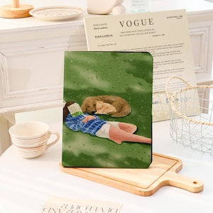 Cat Dog Time iPad Hülle, iPad Air 13&#39;&#39;, iPad 11, A16, 2025, iPad Pro 12,9&#39;&#39;, 2021, iPad Pro Case, iPad mini 6, iPad 9/8,10.2,, iPad Air Cover 2025