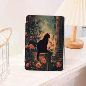 Garden Black Cat Kindle Personalized For Case Paperwhite 1/2/3/4, Paperwhite Case, Paperwhite &quot;6&quot;, Kindle 2024/2025, Kindle Paperwhite Cover