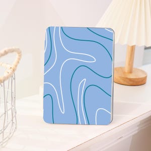 Blue Lines Kindle Personalized For Case Paperwhite 1/2/3/4, Paperwhite Case, Paperwhite &quot;6&quot;, Kindle 2024/2025, Kindle Paperwhite Cover