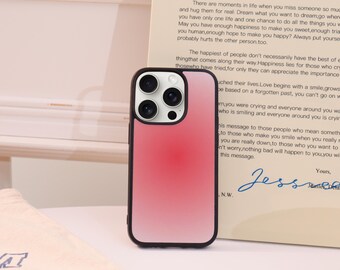 Pink Gradient iPhone Case For iPhone 16 15 14 13 12 Pro Max Plus Mini iPhone 13 12 11 X XS XR SE iPhone Cover 2025 New Mobile Phone Case