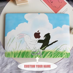 Cartoon Kitten New Mac Protective Case Personalized Name For Macbook Air 11/13/15,Pro14/15/16 Apple Laptop 2025 2024 Macbook Cover
