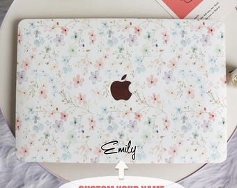 Bunte neue Pro Mac Schutzhülle mit Name für MacBook Air 11/13 Pro 13/14/15/16 Apple Laptop 2025 2024 2023 Macbook Cover
