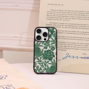 Retro Greenflower iPhone Case For iPhone 16 15 14 13 12 Pro Max Plus Mini iPhone 13 12 11 X XS XR SE iPhone Cover 2025 New Mobile Phone Case