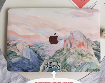Mountain Scenery New Pro Mac Protective Case Personalized Name For Macbook Air11/13 Pro13/14/15/16 Apple Laptop 2025 2024 2023 Macbook Cover