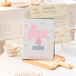 Bunny Fun iPad Hülle, iPad Air 13&#39;&#39;, iPad 11, A16, 2025, iPad Pro 12,9&#39;&#39;, 2021, iPad Pro Case, iPad mini 6, iPad 9/8,10.2,, iPad Air