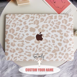Leopard Print New Pro Mac Protective Case Personalized Name For Macbook Air11/13 Pro13/14/15/16 Apple Laptop 2025 2024 2023 Macbook Cover