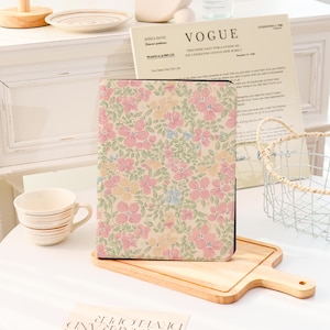 Pink Floral iPad Case, iPad Air 13&#39;&#39; iPad 11 A16 2025 iPad Pro 12.9&#39;&#39; 2021 iPad Pro Case iPad mini 6, iPad 9/8,10.2&quot;,iPad Air Cover 2025