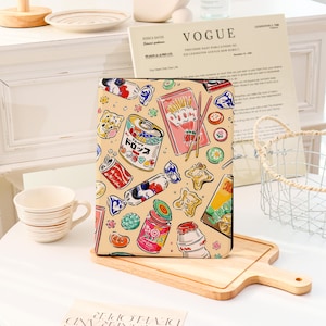 Retro Snacks iPad Case, iPad Air 13&#39;&#39;, iPad 11, A16, 2025, iPad Pro 12,9&#39;&#39;, 2021, iPad Pro Case iPad mini 6, iPad 9/8,10.2,, iPad Air