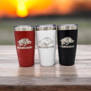 20 oz Arkansas Razorback Tumbler