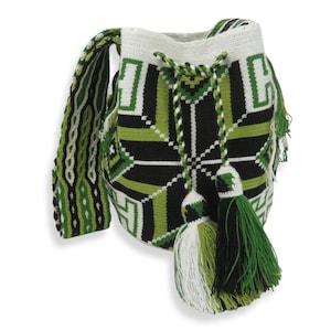 Handmade Wayuu Mochila Bag: Colombian Crochet Shoulder Bag