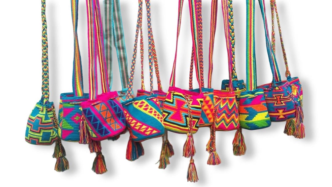 Wholesale Small Wayuu Crossbody Bags X10: Handmade Colombian Mochila - Etsy