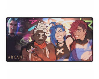 Arcane Jinx Gaming Mousepad – Anime Desk Mat, League of Legends