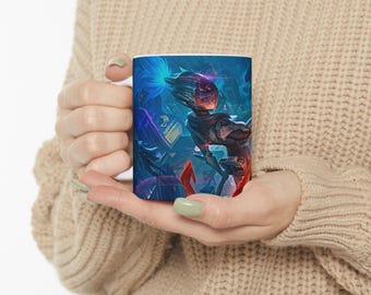 Akali LOL Ceramic Mug – League of Legends Gaming Gift