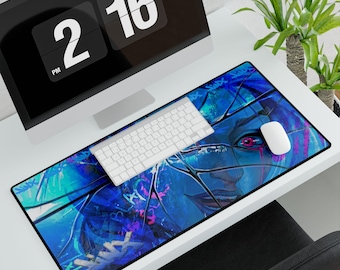 Arcane Jinx Gaming Mousepad, Neon Graffiti Anime Desk Mat