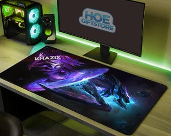 Void Specter artwork Desk Mat | Cosmic Purple Gaming Mousepad