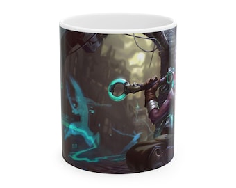 Ekko League of Legends Mug, Futuristic Gamer Gift (11oz & 15oz)