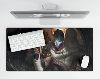 Jhin Desk Mat – League of Legends Gamer PC Accessory