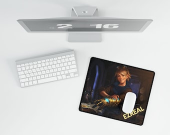 Ezreal Gaming Desk Mat, League of Legends Mouse Pad, Gamer Gift