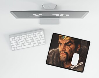 Draven ゲーミングマウスパッド、リーグ・オブ・レジェンド デスクマット
