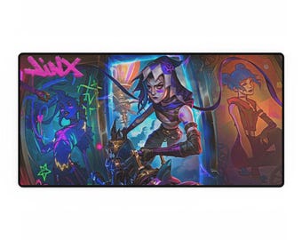 Arcane Jinx Gaming Mousepad, Anime Desk Mat, LOL Desk Protector