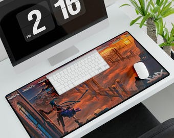 Arcane Jinx Gaming Mousepad, Neon Graffiti Anime Desk Mat