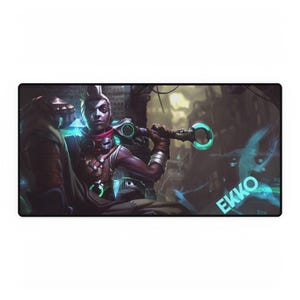 EKKO Mouse Pad - LOL The Boy Who Broke Time Desk Mat - League of Legends, Gaming Mousepad - Desk Protector - Office Decor