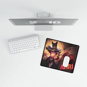 Gaming Schreibtischmatte - Ahri's Magic League of Legends Schreibtischzubehör Mauspad - Computerspielzubehör - Gaming Gaming Zubehör - Schreibtischschutz