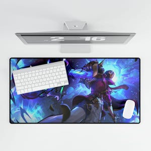 JHIN Gaming Desk Mat - LOL Mouse Pad - Gifts for Gamers - Desk Accessories - League of Legends - Vibrant Art