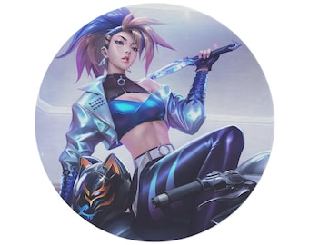 Akali League of Legends Rug – Gaming Room Decor, Anime Graphic