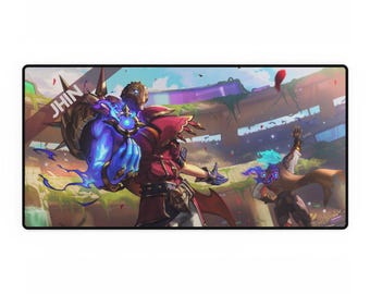 Jhin LOLゲーミングデスクマット - 大型リーグ・オブ・レジェンドマウスパッド