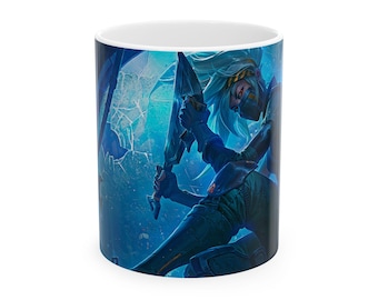 Akali Ceramic Mug – Mystical Hero Coffee Cup, Gamer Gift