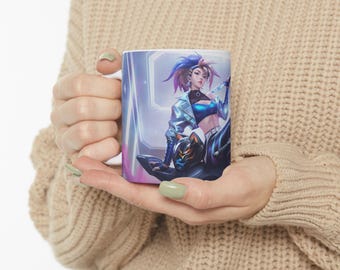 Akali League of Legends Mug – Gamer Gift, Anime Art Coffee Cup