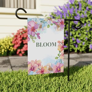 Spring Garden Decoration, Garden and House Banner, Colorful Garden Flag, New Homeowner Gift, Outdoor Yard Decor, Garden Flag for Front Porch