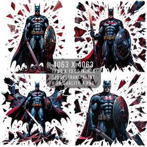 4 PNG Super-héros chauve-souris Fan art Justice League Effet éclaboussures et verre |  Fichier PNG transparent pour sublimation à téléchargement numérique Justice