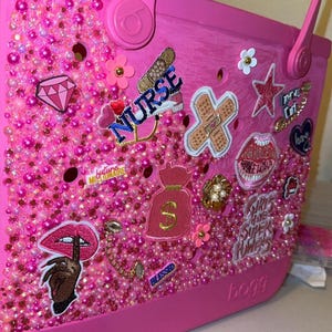 blinged-out bag, custom beach bag, rhinestone waterproof tote, glitter glam mom bag, personalized gift for her, stylish sparkly grad gift,