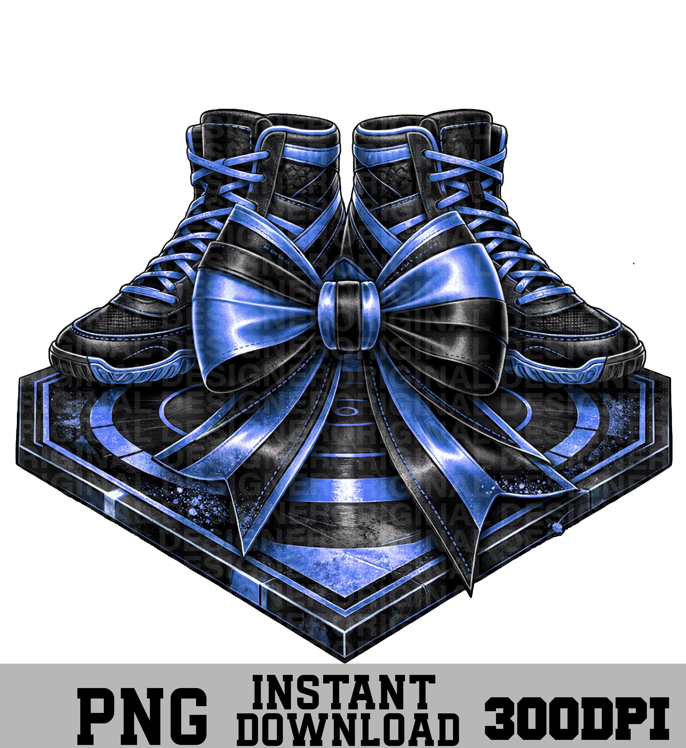 Téléchargement png de chaussures de lutte, chaussures de lutte clipart png, chaussures de lutte bleues imprimables, sublimation de chaussures de lutte